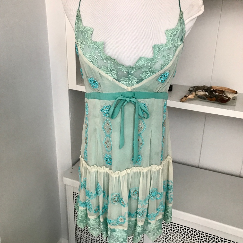 Spectacular Tracy Reese Beaded Camisole/Slip Dress